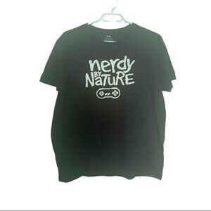 NERDY by Nature graphic t shirt gamer Nintendo great condition